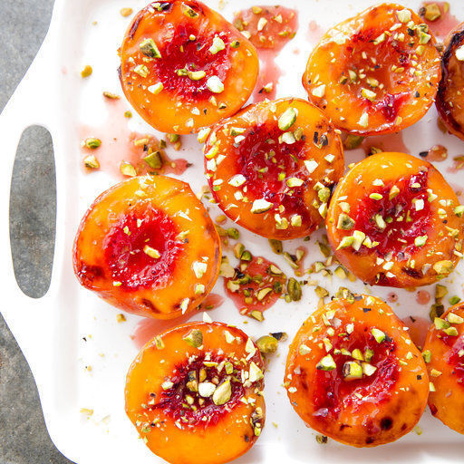 Honey-Glazed Roasted Peaches